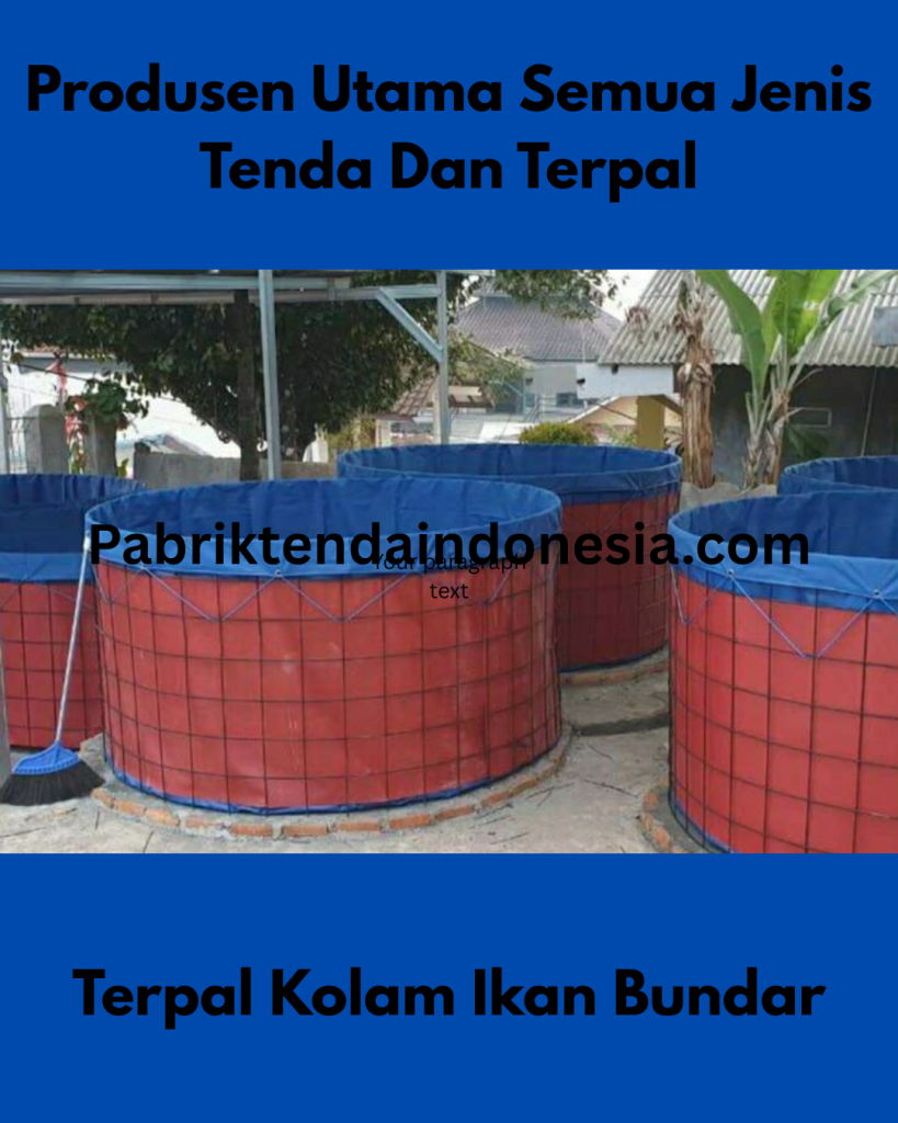 Jual Terpal Kolam Ikan Bundar