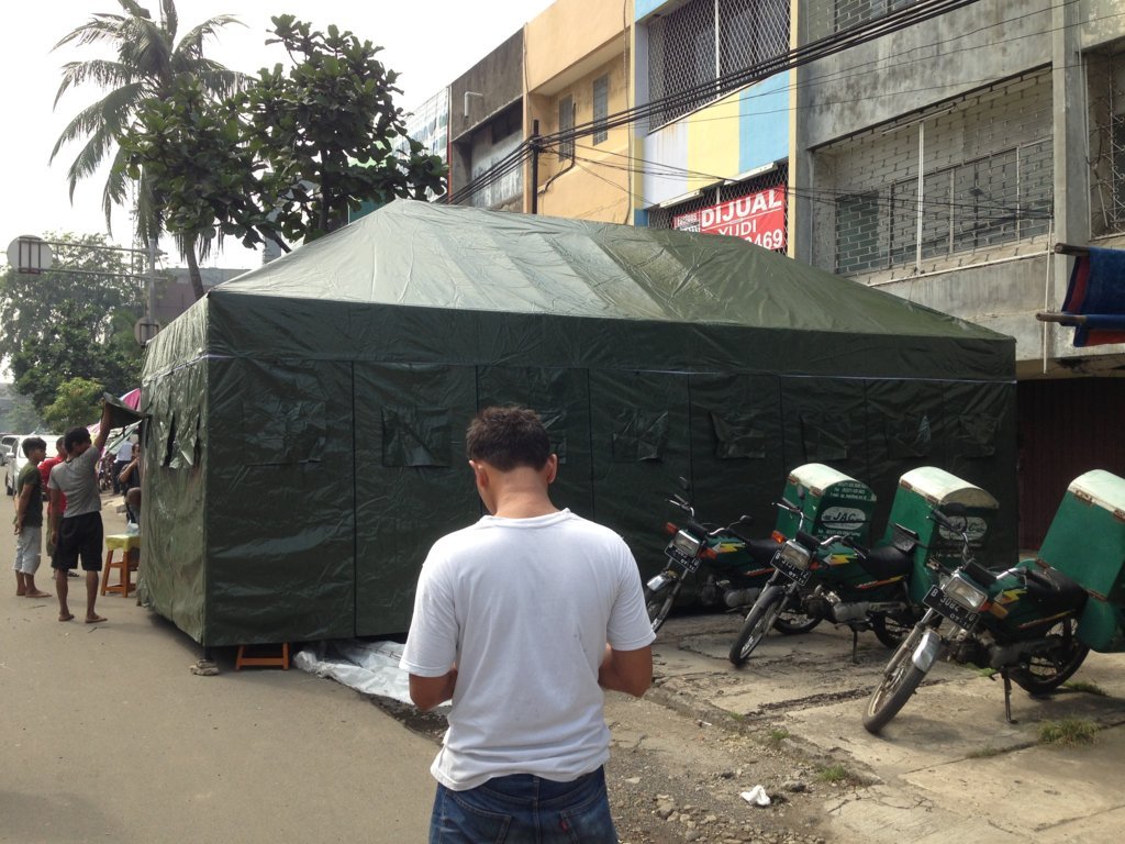 produksi tenda bencana